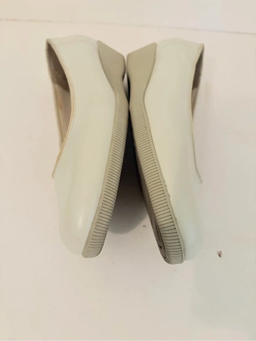 Softspots Bone Leather Stephanie Low Wedge Slip On Comfort Shoes